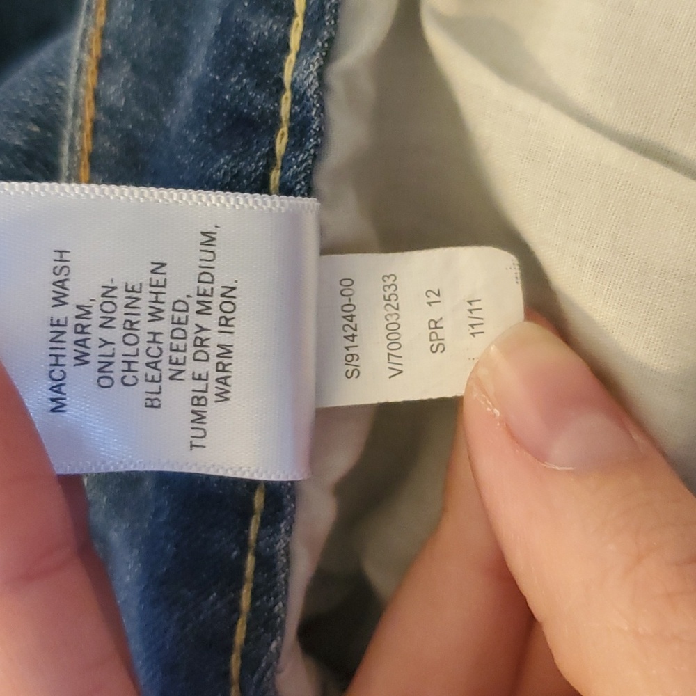 Banana Republic rolled cuff denim jean Capris petite - Picture 8 of 10